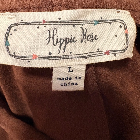 Hippy Rose Faux Suede Mini Skirt - Picture 3 of 3